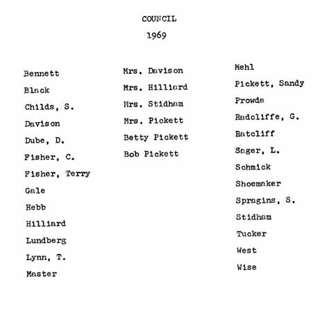 Councilors 1969